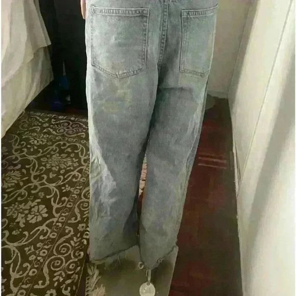 H&M distress jeans no stretch high waisted size 10 - Picture 3 of 5